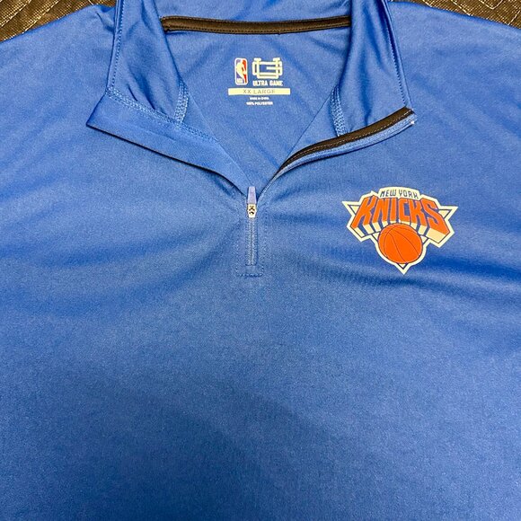 New York Knicks NBA Ultra Game‎ Pullover Shirt Long Sleeve Blue XXL - Picture 6 of 6